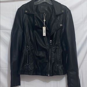 NWT max studios leather jacket